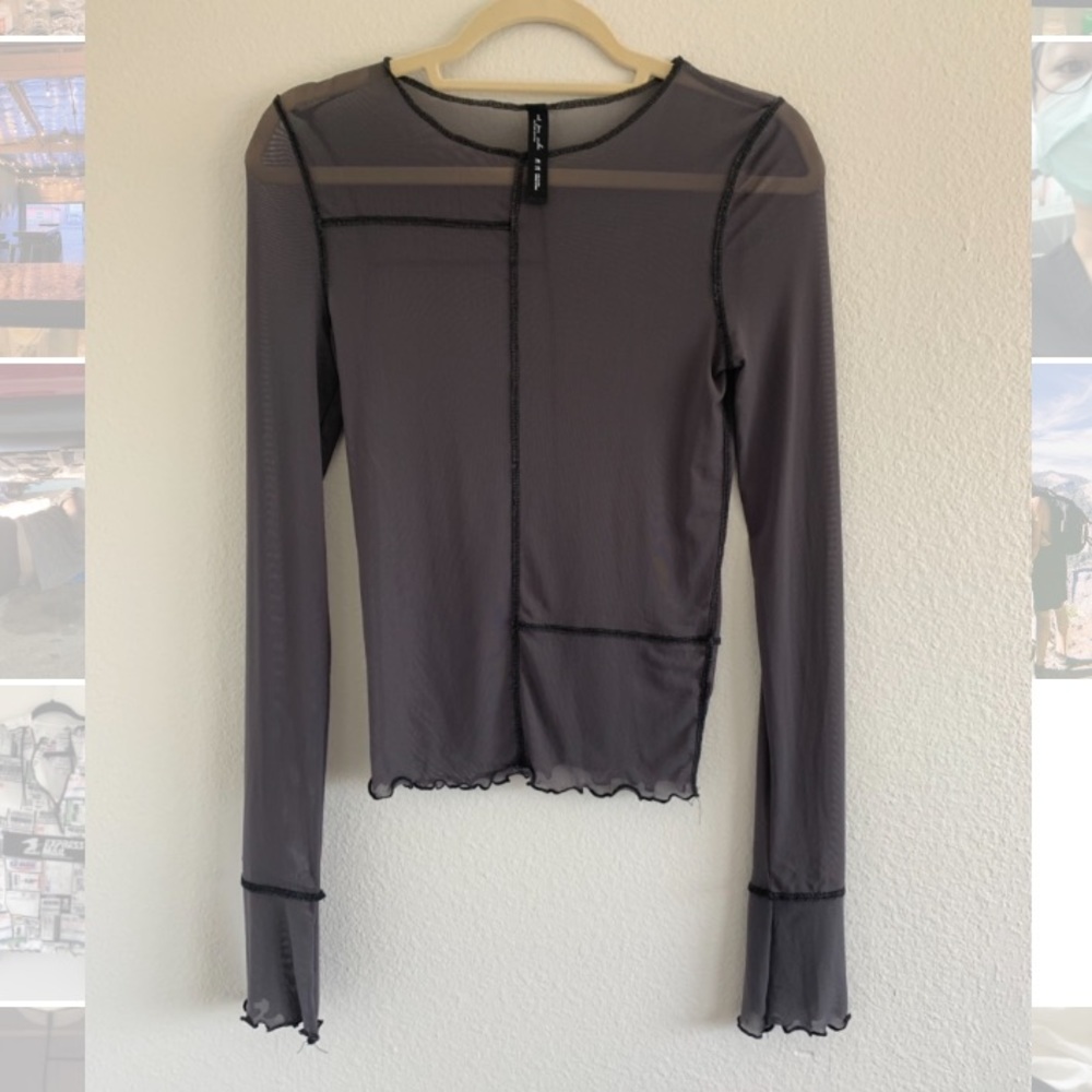 Long Sleeve Sheer Top